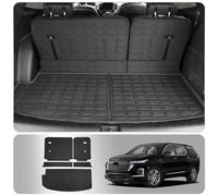 Thinzyou Tapis de Coffre Compatible avec Chevrolet Traverse 2018-2023 - Doublure de Coffre en TPE - Toutes Saisons - Accessoires de Traverse 2022 (Tapis de Coffre + Tapis de Dossier)