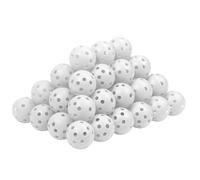 THIODOON Limited Flight Lot de 48 balles de golf creuses en plastique colorées pour entraînement de swing et entraînement d'intérieur Blanc 40 mm