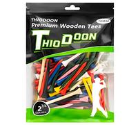 THIODOON Tees de Golf en Bois Couleur Mélangée Paquet de 100 Accessoires pour L'Entraînement pour Le Golf pour Le Sport Femmes Hommes Enfants 54mm 70mm 83mm