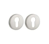 THIRARD - Paire de rosaces rondes pour cylindre, inox
