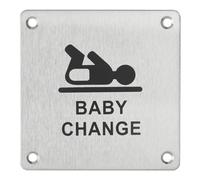 THIRARD 00067542 - Plaque Signalétique 100X100 mm Espace Bébé - À Visser - Plaque murale avec signalétique - Espace bébé - Accessoires/Equipements - Equipement De Porte