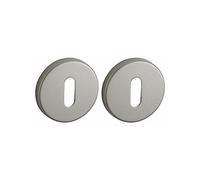 THIRARD 00966774 - Paire Rosaces Ronde Ø 50 Trou De Clé Nickel Satiné - Design élégant - Percement : trou de ccessoires/Equipements - Equipement De Porte