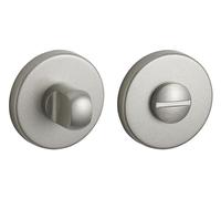 THIRARD - Paire de rosaces rondes Solis/Boston, Ø50mm, à condamnation, nickel satiné
