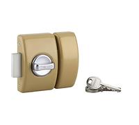 THIRARD 00971515 - Verrou Porte D'Entrée Design 5 Goup, 45 mm Bronze 3 Clés - Capot coffre acier embouti - Type verrou : bouton + cylindre 45mm - Verrous - Design