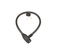THIRARD - Antivol à clé Twisty, câble acier, vélo, 12mmx0.6m, 2 clés, noir - THIRARD