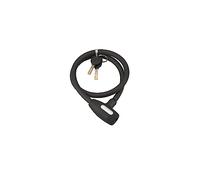 THIRARD Antivol à Clé en Acier, Longueur 0.8 m, Noir | Câble Résistant, Système de Sécurité avec 2 Clés Réversibles, Pour Vélo et Moto, Câble Acier Cémenté Gaine PVC, Ø 12 mm.