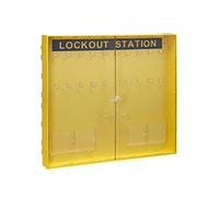 THIRARD Armoire de Consignation ABS avec Porte, Support 20 Cadenas | Station de rangement centralisée pour les cadenas LOTO de l'atelier : matériel de consignation organisé et disponible.