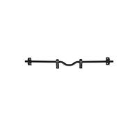 THIRARD - Barre de Sécurité pour Volet en Bois - Acier Zingué Noir - Ø 18 x 800 mm - 4 Pattes Anti-Crochetage - Boulon à Tête Collet Carré - Verrouillage Par Cadenas