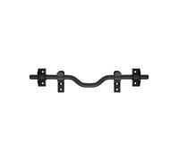 THIRARD - Barre de Sécurité pour Volet en Bois - Acier Zingué Noir - 4 Pattes Anti-Crochetage - Boulon à Tête Collet Carré - Verrouillage Par Cadenas - Ø 18 x 410 mm - Noir