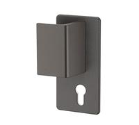 THIRARD Beluga Poignée Palière Extérieure Gauche Marron | Poignée de porte extérieure fixe pour porte palière, version gauche, carré 7 mm, vis invisibles, fabriqué en France