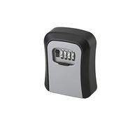 Boîte à Clé Murale à Code 4 Chiffres Noire 94 X 115 X 40 MM à Fixer sur Mur - Corps Alliage Moulé - Combinaison Modifiable avec Mécanisme 4 Viroles - Joint d'Étanchéité - THIRARD