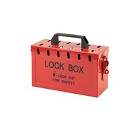 THIRARD - Boîte de Collecte de Clés - Acier Résistant - Sécurisée avec Cadenas - Organisation Pratique - Maison, Bureau, Garage - Design Élégant - Rouge