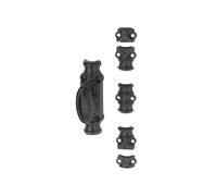 THIRARD - Boîtier de Crémone en Fonte - Accessoires Inclus - Guide de Tringle - Gâches en Fonte - Ensemble pour Ouvrant de 1,30 M - Installation Facile - Noir