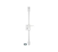 THIRARD Boîtier de Serrure 3 Points en Applique à Fouillot, Gauche, Blanc | Modèle Targa, Pour Porte d'Entrée, Axe 45 mm, Entraxe 70 mm, Carré 7 mm, 75x130 mm, Acier, Finition Verni, Garantie 10 Ans