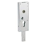 THIRARD - Boitier de Serrure en Applique à Double Entrée à Fouillot pour Garage Basculante - 1 Point Bas - 60 x 160 mm - Carré 7 mm - Acier Zingué - Sécurité Optimale - Installation Facile - Gris