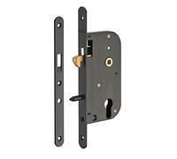 Serrure de porte coulissante - têtières bouts ronds - axe 50 mm FTH THIRARD
