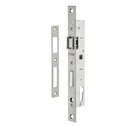 THIRARD Boîtier de Serrure Encastrable à Cylindre, Axe 16,5 mm, Zingué | Pour Menuiserie Métallique, Bouts Carrés, Entraxe 70 mm, Carré 8 mm, 28x180 mm, Réversible Droite/Gauche, Zinc