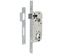 THIRARD - Boitier de serrure encastrable à cylindre pour porte d'entrée, axe 40mm, bouts carrés, cylindre 30x30mm, zingué
