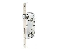 THIRARD - Boitier de serrure encastrable à cylindre pour porte d'entrée, axe 40mm, bouts ronds, inox - THIRARD