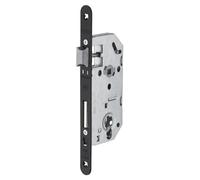THIRARD Boîtier de Serrure MONOMAX NF Axe 40 Version Cylindre | Coffre Galvanisé, Têtière Époxy Noir Granité, Modèle Encastrable pour Porte d'Entrée, Made in France, Finition Noire.
