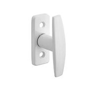 THIRARD - Bouton de Fenêtre - Poignée - Laqué Blanc - Usage Fenêtre - Carré 7 mm - Vis à Métaux - Design Élégant - Sécurisé - Installation Parfaite - Finition Laqué Blanc