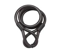THIRARD Câble Antivol en Acier Gaine PVC, Longueur 1.80 m, Noir | Cadenassable, Pour Vélo et Abris de Jardin, Résistant aux Tentatives de Coupe, Ø 15 mm.
