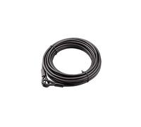 THIRARD - Câble Antivol en Acier - Gaine PVC - Pour Vélo et Abris de Jardin - Cadenassable - Résistant aux Tentatives de Coupe - Longueur 12 m - Ø 8 mm - Noir