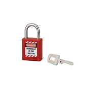 Thirard - Cadenas 40 mm anse acier Ø 6 X 25 mm ROUGE