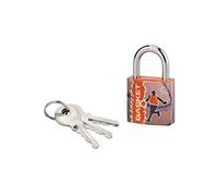 THIRARD - Cadenas à Clé 30mm Line Sport Basket - Acier Cémenté Nickelé - Anse en Acier - Mécanisme à Goupilles - Livré avec 3 Clés - Modèle LINE SPORT - Multicouleur