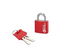 THIRARD Cadenas olor 30mm, Aluminium | Anse Acier Nickelé, Mécanisme à Goupilles, Double Ancrage, 2 Clés Laiton Nickelé, Pour Extérieur, Serrurerie de Picardie.