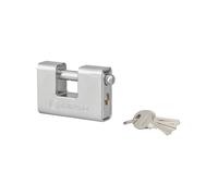 THIRARD - Cadenas à Clé Land Blindé UNIKEY - Modèle 80 mm - Acier Monobloc - Double Anse Acier Chromé - Verrouillage par Billes - 3 Clés Incluses - Pour Grilles et Portails