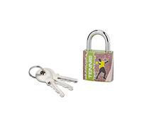 THIRARD - Cadenas à Clé Luxe - Modèle Line Sport - 20 mm - Laiton Doré - Anse Laiton - Corps Monobloc - Mécanisme à Goupilles - 2 Clés Incluses - Multicouleur