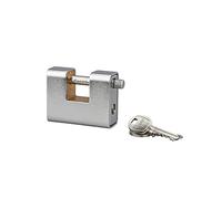 THIRARD - Cadenas à clé prisonnière Land Blindé, acier, extérieur, anse acier, 80mm, 3 clés