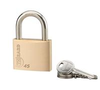 THIRARD - Cadenas à clé Type 1, laiton, intérieur, anse acier, 45mm, 3 clés