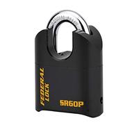 THIRARD - Cadenas à Combinaison Fédéral Lock SRP - 4 Chiffres - Acier Noir - Anse Molybdène 11mm - 62mm - Haute Sécurité - Double Verrouillage - Résistant à la Corrosion