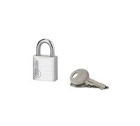 THIRARD - Cadenas Bumper à Clé 54mm - Acier Zingué Gainé PVC - Extérieur - Double Verrouillage par Billes Inox - 2 Clés Laiton Nickelé - Modèle BUMPER - Jaune