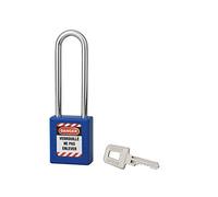 THIRARD Cadenas de Consignation 40 mm, Anse Acier 76 mm Ø 6 mm, Bleu