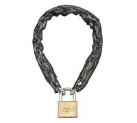 Chaîne Antivol En Acier Cémenté Zingué Avec Cadenas à Clé Pour Vélo - Barrières - Abri De Jardin - Longueur 0,60m - Diamètre 6mm - Gaine PVC - Couleur Noir - THIRARD
