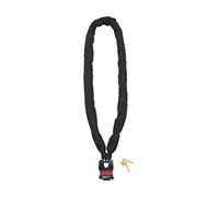 THIRARD - Chaîne Antivol en Acier Cémenté Zingué avec Gaine en Nylon - Pour Vélo et Moto - Résistante aux Tentatives de Coupe - Longueur 1.50 m - Noir