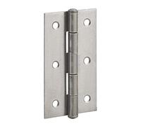 THIRARD - Charnière de Porte de Meuble - Acier - Simple Feuille Acier Décapé - Nœud Roulé - Compatible pour les Portes de Meubles - Installation Facile - 70 x 40 mm
