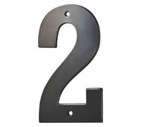THIRARD - Chiffre 2 à visser, alliage, H.80mm, noir