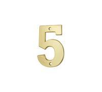 THIRARD - Chiffre 5, laiton à visser, H.51mm, laiton
