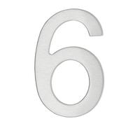 THIRARD - Chiffre 6 adhésif, inox, H.76mm