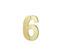 THIRARD - Chiffre 6, laiton à visser, H.51mm, laiton