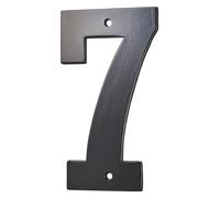 THIRARD - Chiffre 7 à Visser - Alliage Métallique - Extérieur - Idéal pour Numéro de Maison et Boîte aux Lettres - Résistant aux Intempéries - Hauteur 80 mm - Noir
