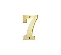 THIRARD - Chiffre 7 - Laiton - À Visser - Doré - Pour Numéro de Maison et Plaque d'Adresse - Résistant Aux Intempéries - H.51 mm - Installation Facile