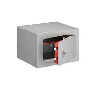 THIRARD - Coffre-Fort à Poser - Bran - Acier - Usage Domestique - Sécurisé Par Clé - Certifié EN 1300 et EN 14450-S2-4 Pênes de Ø22 mm - 280 x 400 x 350 mm - Gris - 31 L