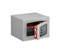 THIRARD - Coffre-Fort à Poser - Rambrures - Acier - Usage Domestique - Fermeture Électronique - Système de Secours Inclus - 4 Pênes de Ø22 mm - 280 x 400 x 350 mm - Gris - 47 L