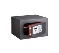 THIRARD Coffret De Sécurité À Poser, 2 Pênes de Ø18 mm, Acier | Edimbourg, Usage Domestique, Fermeture Électronique À Code, 210 x 340 x 300 mm, Noir, 17 L.