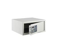 THIRARD - Coffret De Sécurité Pour Laptop - Fermeture Électronique À Code - Acier - Usage Domestique - Code Modifiable 3 À 8 Chiffres - 2 Pênes de Ø16 mm - 195 x 420 x 365 mm - Gris - 13,7 L